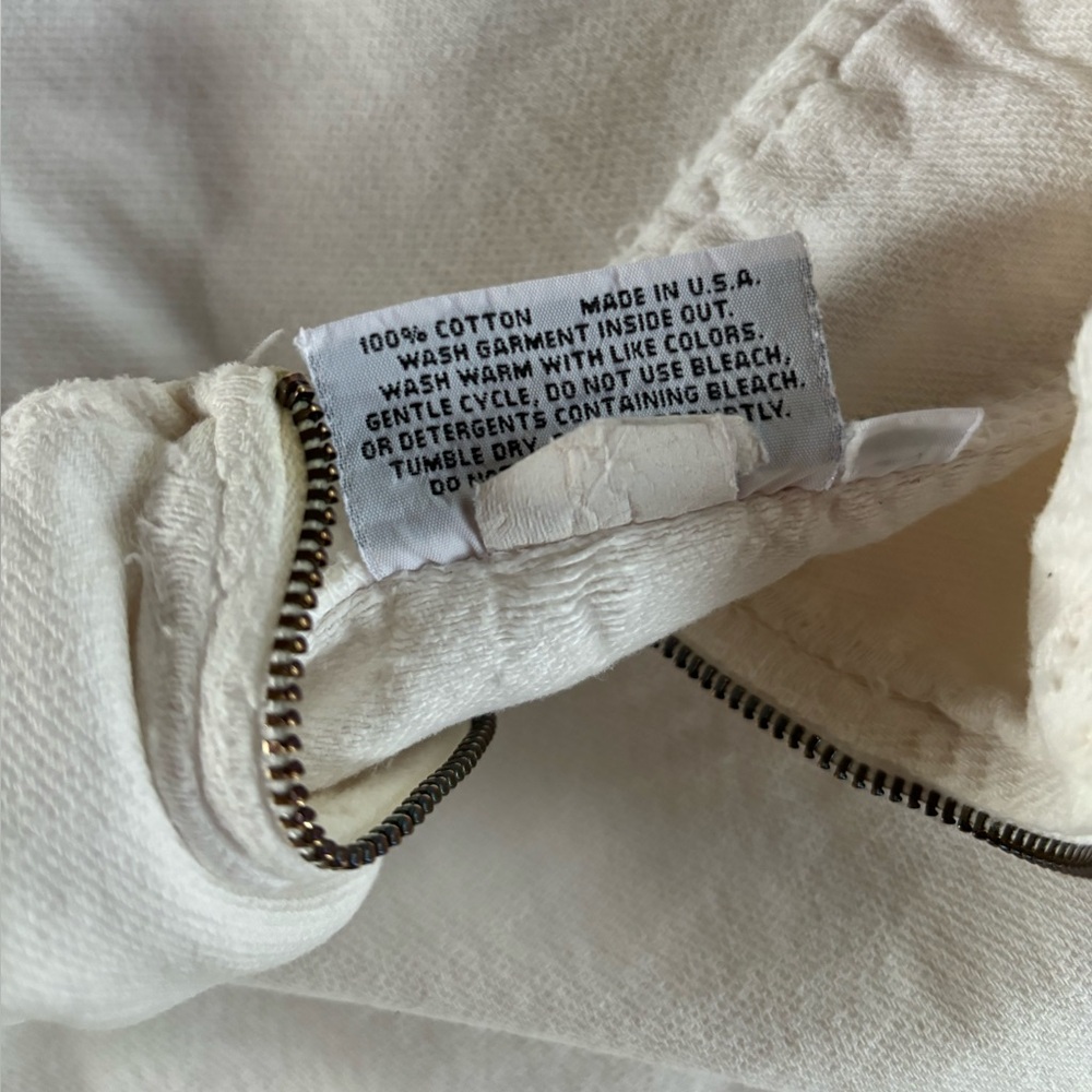 Vintage Distressed Cotton 1/4 Zip Pullover - Picture 7 of 14